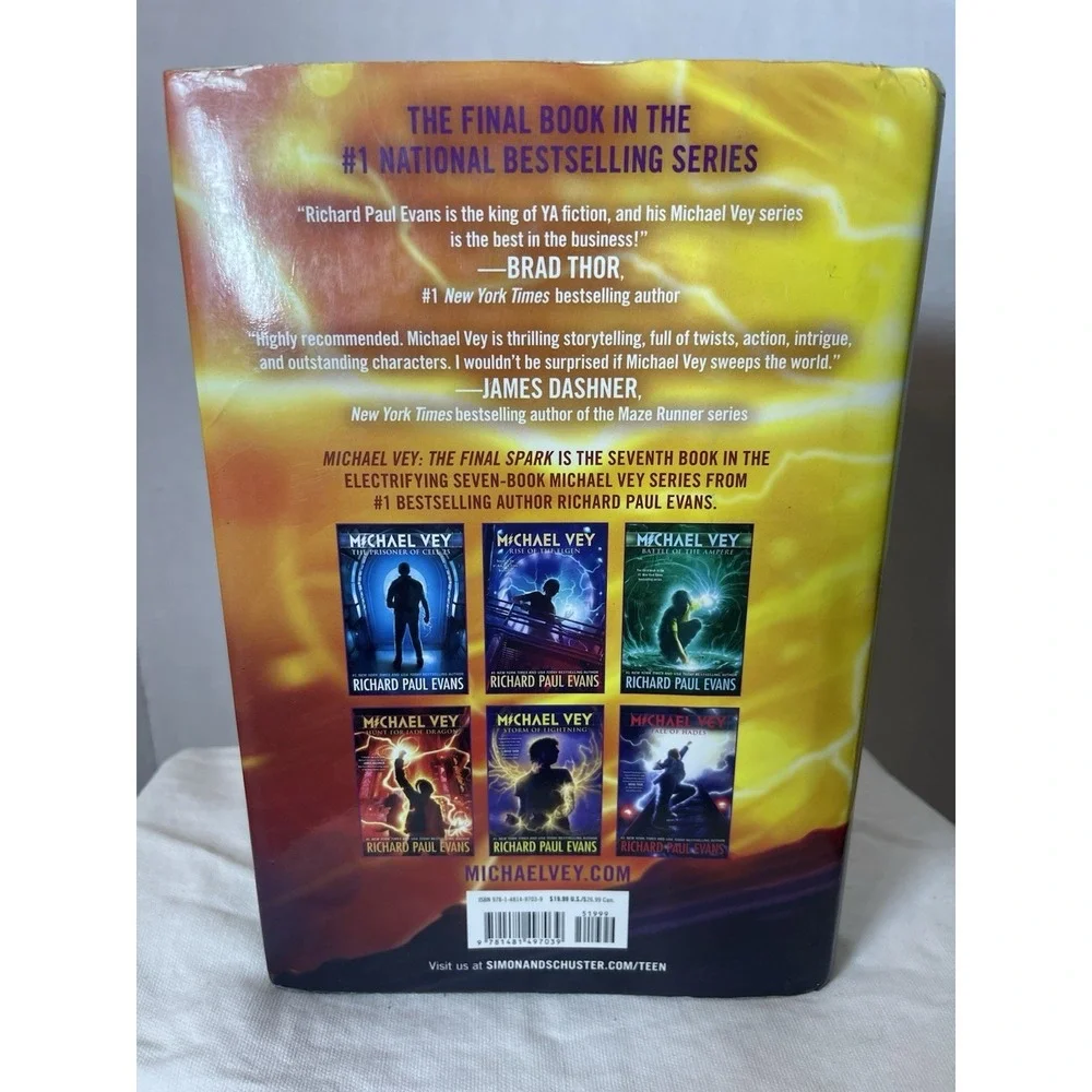 Michael Vey: The Final Spark 7 by Richard Paul‎ Evans (2017, Hardcover)